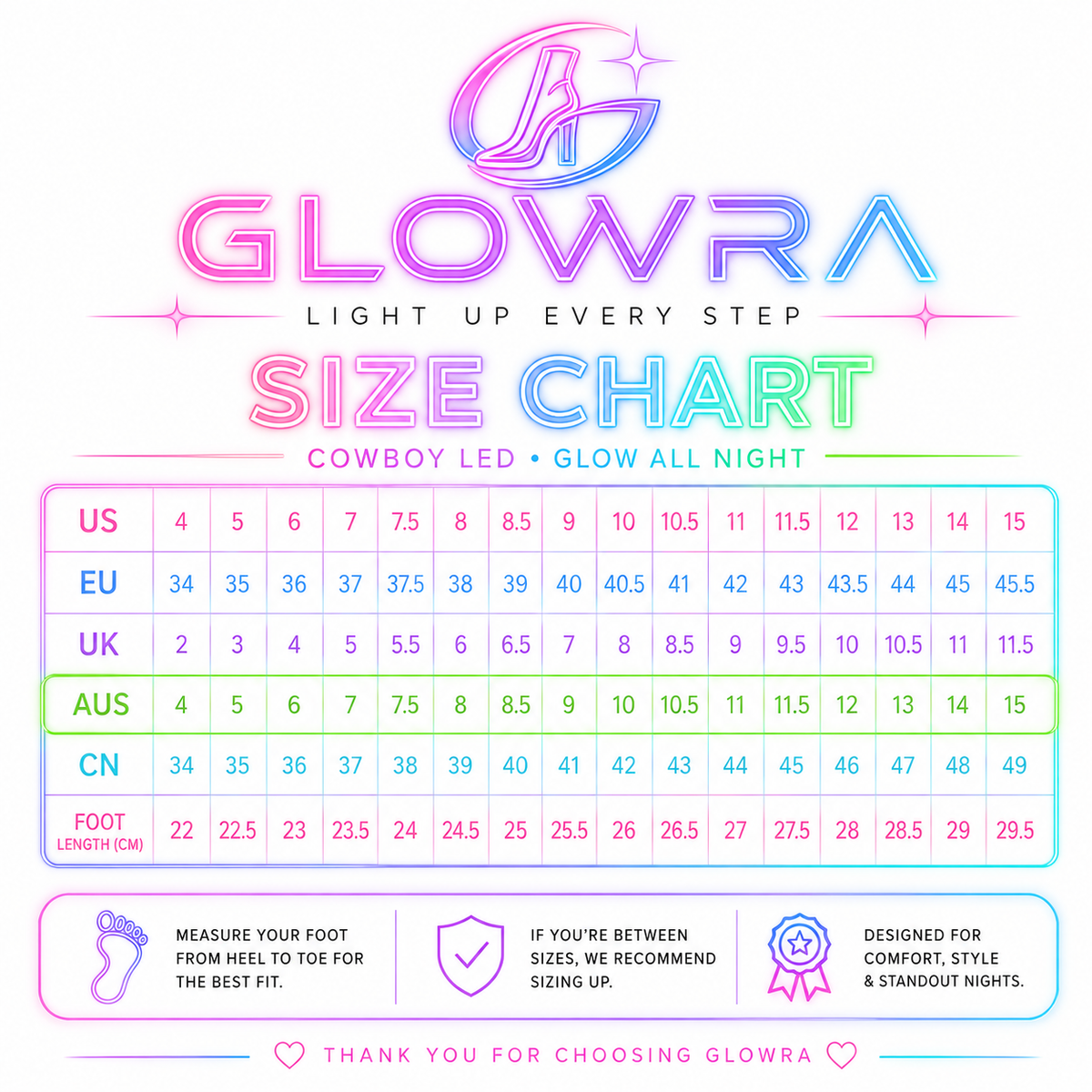 Glowra LED Boots