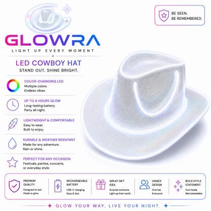 Glowra LED Cowboy Hat